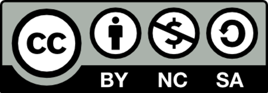 Creative Commons Attribution - NonCommercial -ShareAlike license