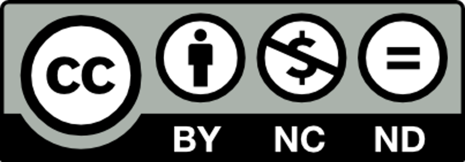 Creative Commons Attribution - NonCommercial -NonDerive license